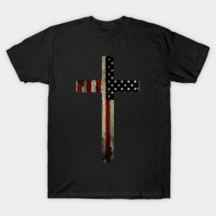 Patriotic Cross of Jesus Christ T-Shirt